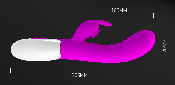 Dương Vật Giả Pretty Love Cerberus 30 Chế Độ Rung Tai Thỏ